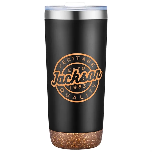 22 oz Vacuum Insulated Tumbler with Cork Base... from ASI 36730 Ariel Premium Supply Inc