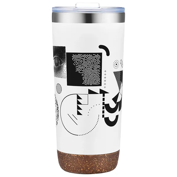 22 oz Vacuum Insulated Tumbler with Cork Base... from ASI 36730 Ariel Premium Supply Inc
