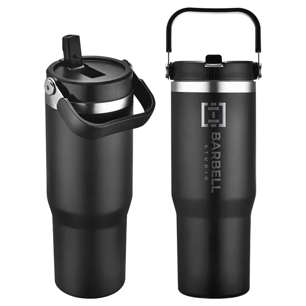 30 oz Vacuum Insulated Tumbler with Flip Top Spout... from ASI 36730 Ariel Premium Supply Inc
