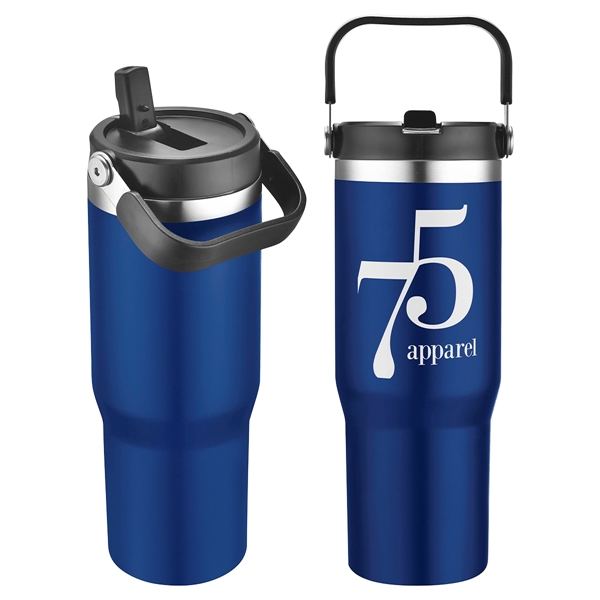 30 oz Vacuum Insulated Tumbler with Flip Top Spout... from ASI 36730 Ariel Premium Supply Inc