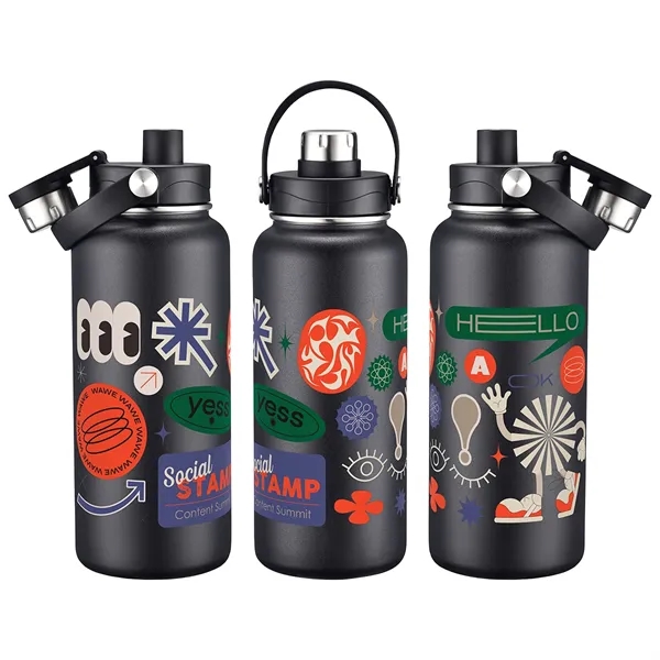 34 oz Vacuum Insulated Bottle with Twist Top Spout... from ASI 36730 Ariel Premium Supply Inc