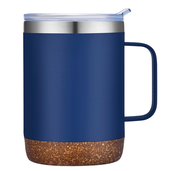 12 Oz Vacuum Sealed Camper Mug with Powdered Finish and Natural... from ASI 79535 Primetime / Primetime