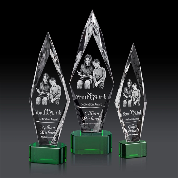 Manilow Award on Paragon Base (3D) - Green... from ASI 84592 St Regis Group / St Regis