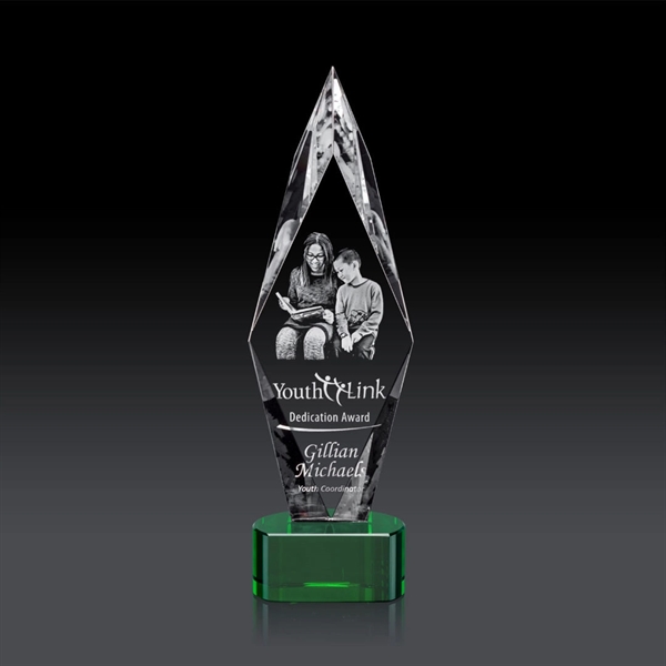 Manilow Award on Paragon Base (3D) - Green... from ASI 84592 St Regis Group / St Regis