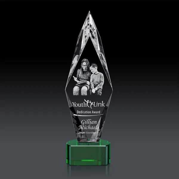 Manilow Award on Paragon Base (3D) - Green... from ASI 84592 St Regis Group / St Regis