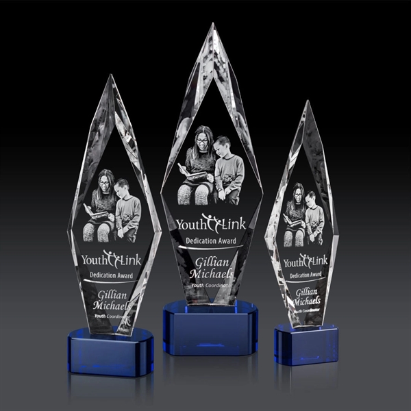 Manilow Award on Paragon Base (3D) - Blue... from ASI 84592 St Regis Group / St Regis