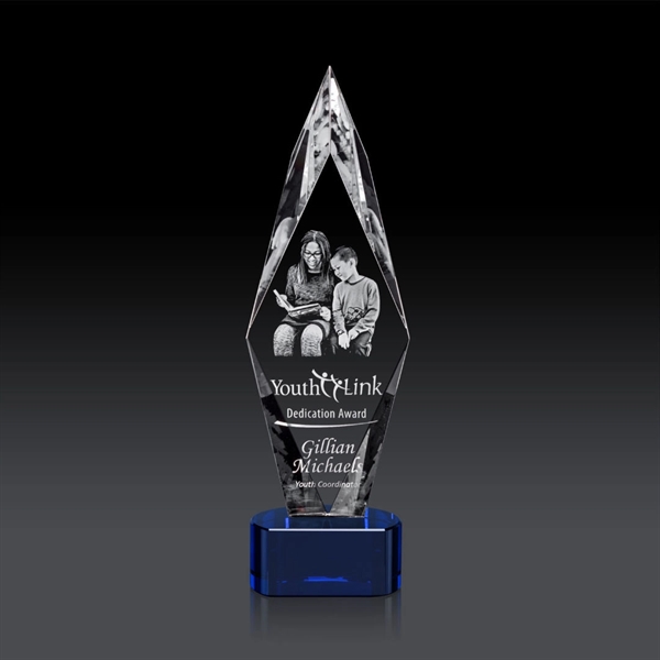 Manilow Award on Paragon Base (3D) - Blue... from ASI 84592 St Regis Group / St Regis