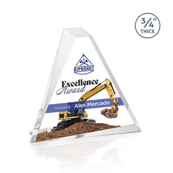 Mosaic Triangle VividPrint™ Award - Silver... from ASI 84592 St Regis Group / R S Owens & Co Inc