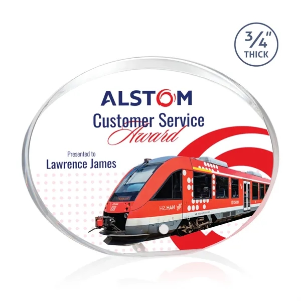 Mosaic Oval VividPrint™ Award - Silver... from ASI 84592 St Regis Group / R S Owens & Co Inc