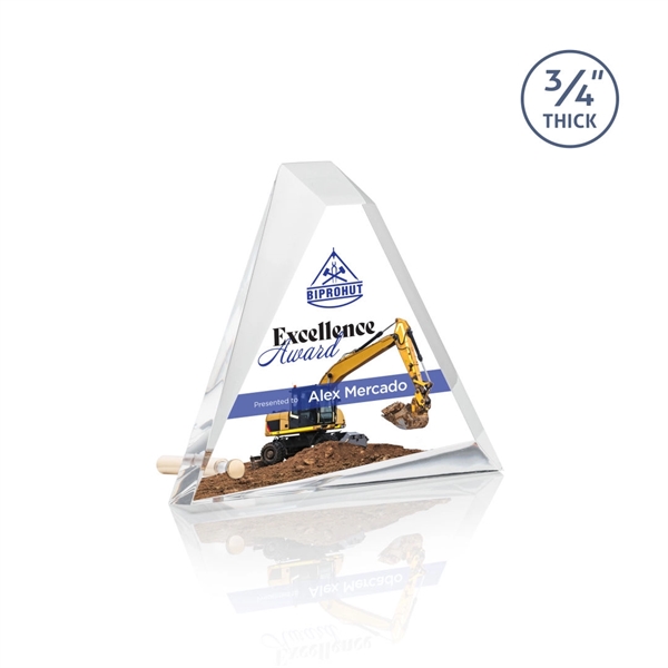 Mosaic Triangle VividPrint™ Award - Gold... from ASI 84592 St Regis Group / R S Owens & Co Inc