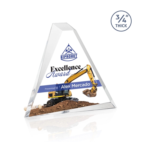 Mosaic Triangle VividPrint™ Award - Gold... from ASI 84592 St Regis Group / R S Owens & Co Inc