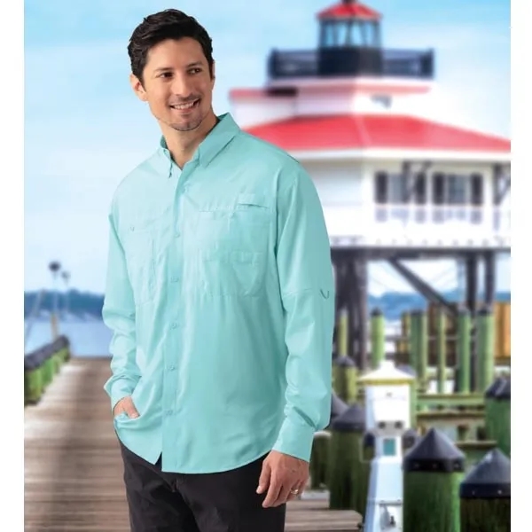 Kittyhawk Long Sleeve Woven Shirt with UPF 40+ protection.... from ASI 85988 Century Place Apparel