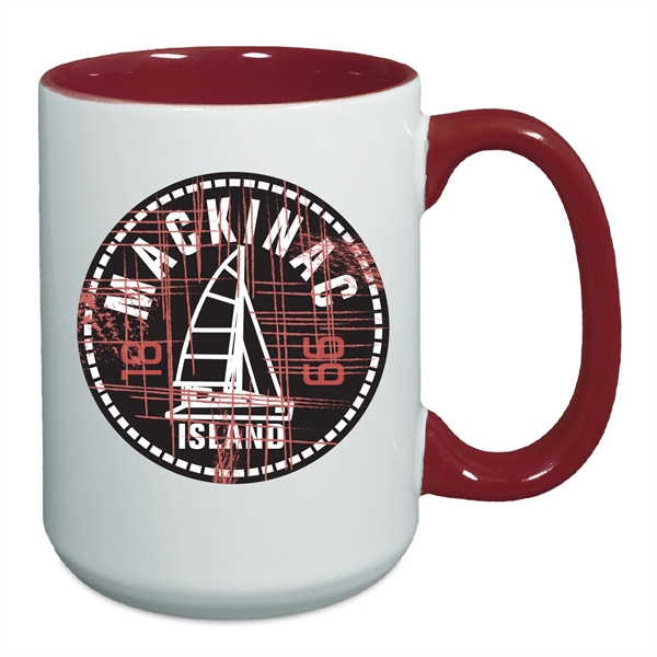 15 ounce Two Tone Mug... from ASI 74245 Nordic Co Inc