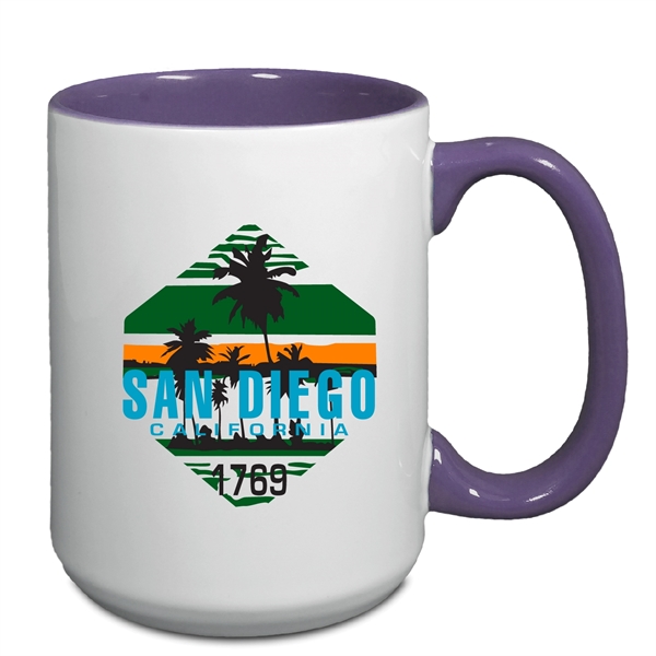 15 ounce Two Tone Mug... from ASI 74245 Nordic Co Inc