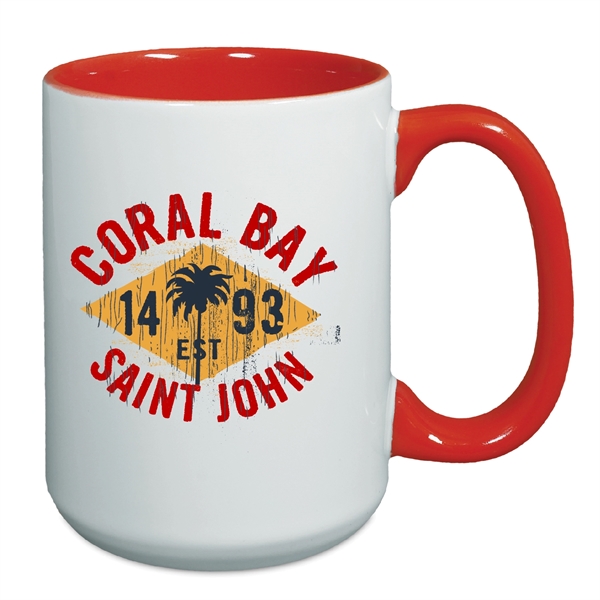 15 ounce Two Tone Mug... from ASI 74245 Nordic Co Inc