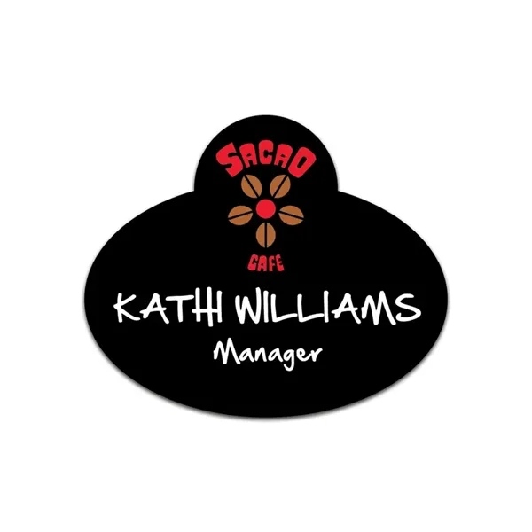 Name badge with a variety of color options.... from ASI 59080 Halls & Company