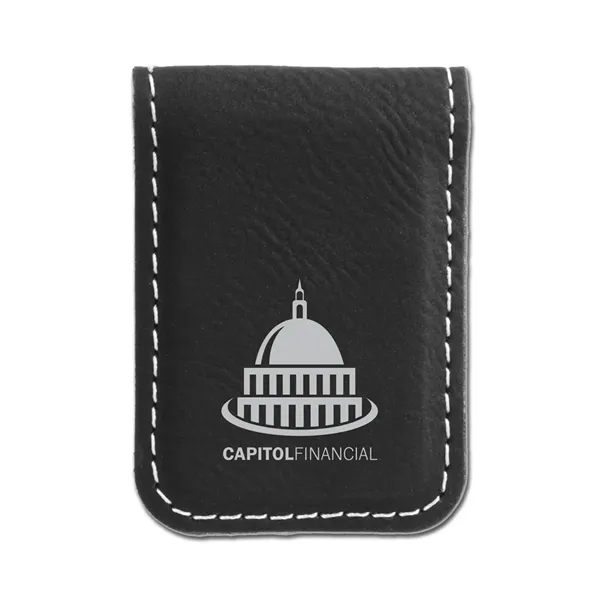 Money clip made of leatherette material.... from ASI 59080 Halls & Company