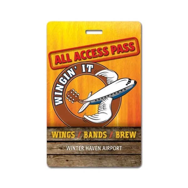 Rectangular event tag with an unattached loop strap.... from ASI 59080 Halls & Company