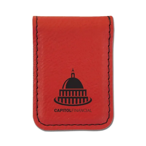 Money clip made of leatherette material.... from ASI 59080 Halls & Company