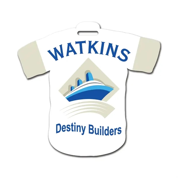 T-shirt tag with a tag slot and loop strap.... from ASI 59080 Halls & Company