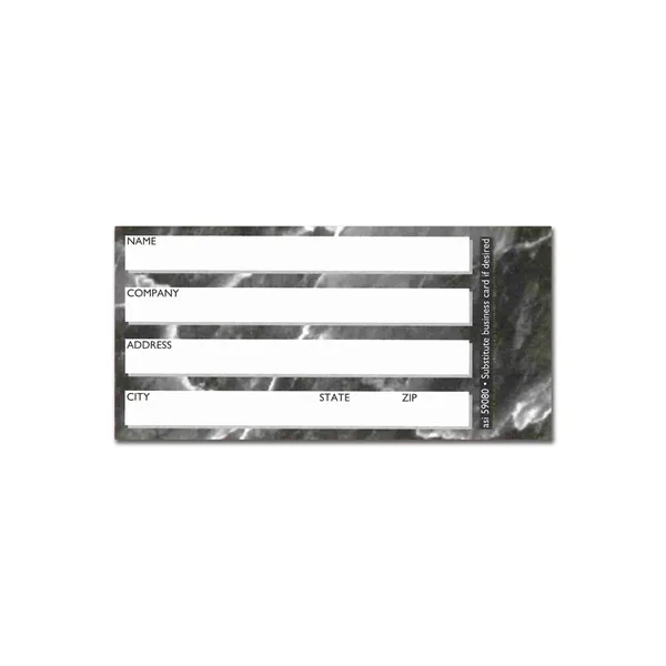 2" x 3.5" pre-printed paper address card.... from ASI 59080 Halls & Company