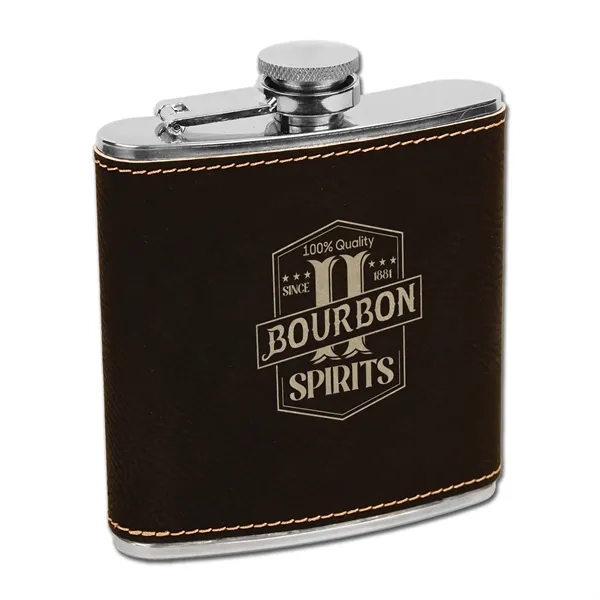 6-ounce flask made of leatherette and stainless steel.... from ASI 59080 Halls & Company