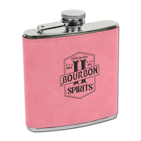6-ounce flask made of leatherette and stainless steel.... from ASI 59080 Halls & Company