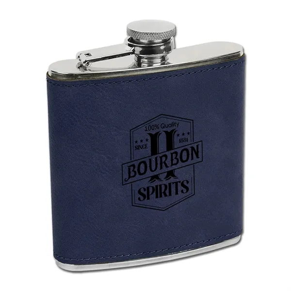 6-ounce flask made of leatherette and stainless steel.... from ASI 59080 Halls & Company