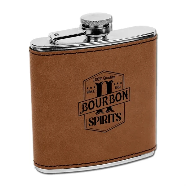 6-ounce flask made of leatherette and stainless steel.... from ASI 59080 Halls & Company