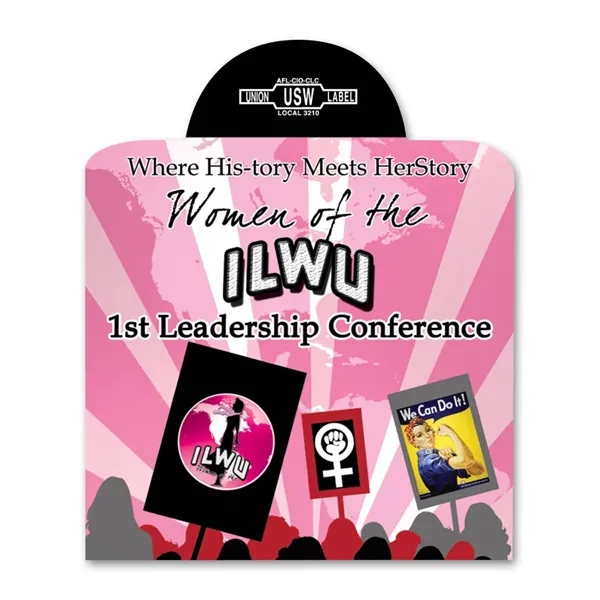 Vinyl decal with a repositionable adhesive backside.... from ASI 59080 Halls & Company