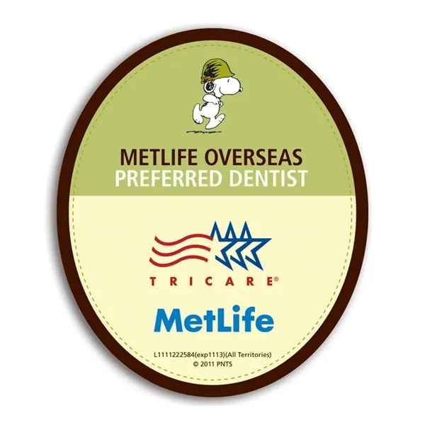 Oval shaped static cling decal made of vinyl.... from ASI 59080 Halls & Company