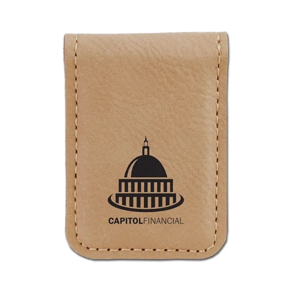 Money clip made of leatherette material.... from ASI 59080 Halls & Company