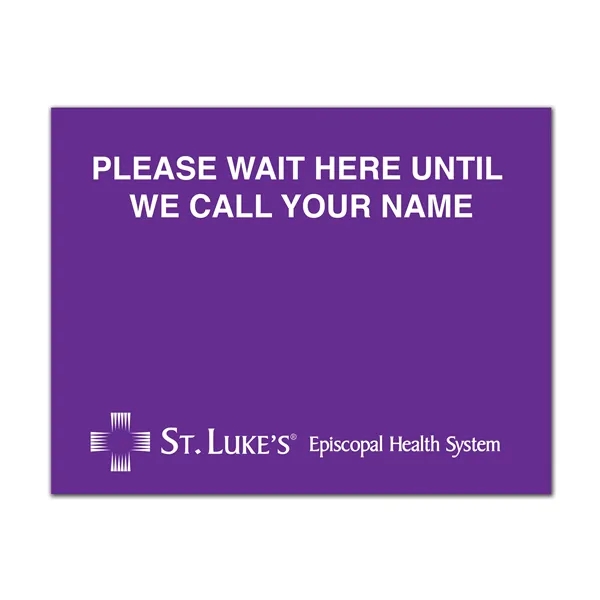 Floor decal with a repositionable adhesive.... from ASI 59080 Halls & Company