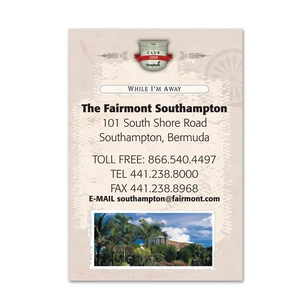 Label with a permanent adhesive backside.... from ASI 59080 Halls & Company