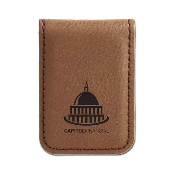 Money clip made of leatherette material.... from ASI 59080 Halls & Company