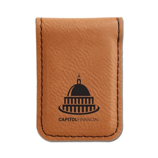 Money clip made of leatherette material.... from ASI 59080 Halls & Company