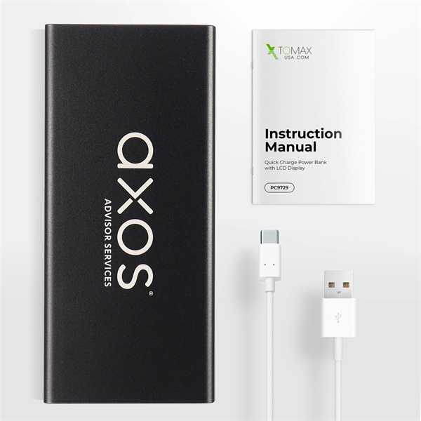 5 3/4" x 2 5/8" x 3/4" metal quick-charging 10000mAh Powerbank.... from ASI 91435 Tomax USA / Tomax