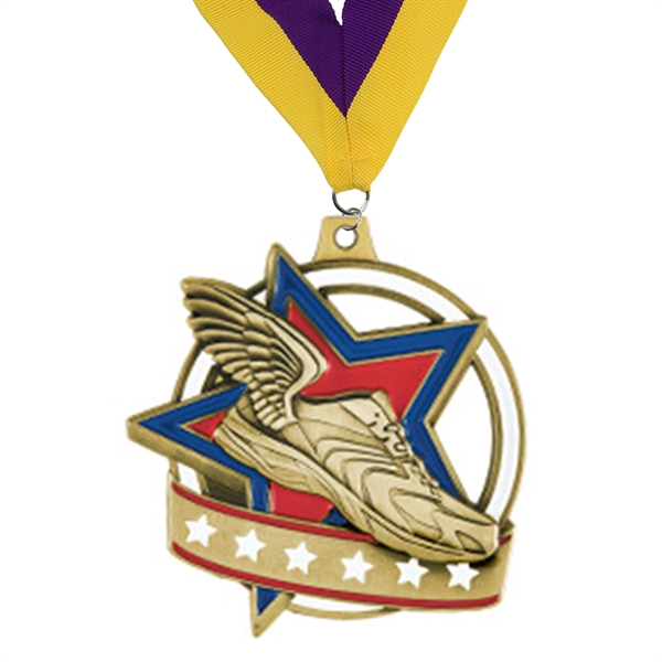 Soft enamel zinc alloy medals have a textured look and feel... from ASI 90154 Sunjoy Group Inc