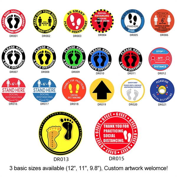 Place them on your floor for long-lasting social distancing awareness in... from ASI 90154 Sunjoy Group Inc