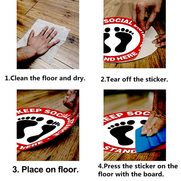 Place them on your floor for long-lasting social distancing awareness in... from ASI 90154 Sunjoy Group Inc