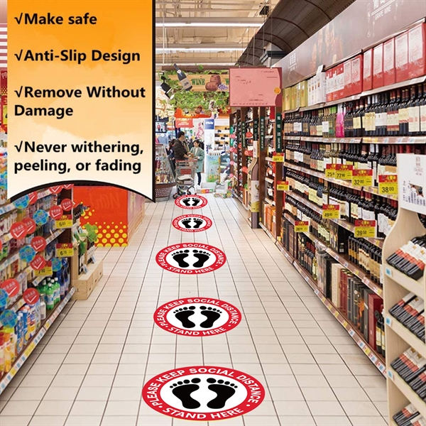 Place them on your floor for long-lasting social distancing awareness in... from ASI 90154 Sunjoy Group Inc