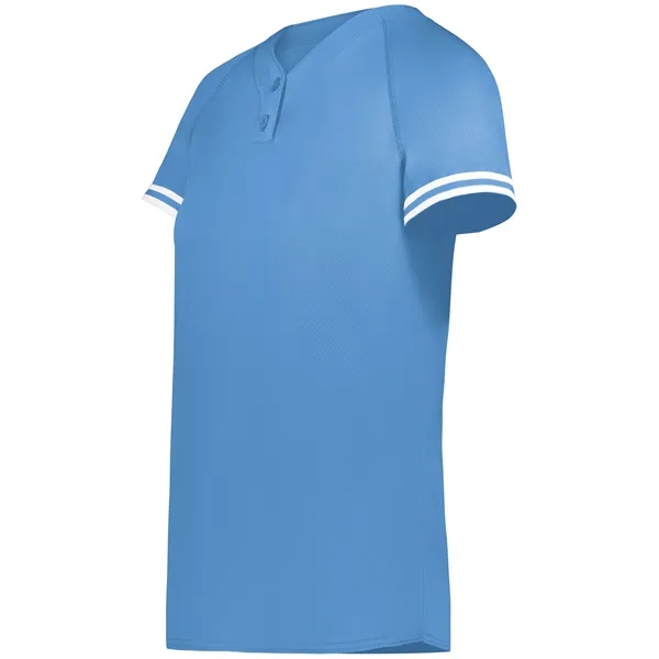 Ladies Cutter+ Henley Jersey with 96% polyester/4% spandex interlock smooth knit... from ASI 37461 Augusta Sportswear