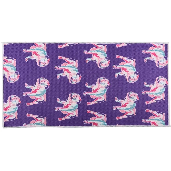 Sports Towel is made with 200 GSM 80% polyester suede microfiber... from ASI 61966 HPG / BCG Creations HPG Gold