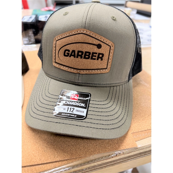 Richardson 112 Trucker Hat with Sewn-On Cork Patches on Hats Caps... from ASI 38195 Overnightline