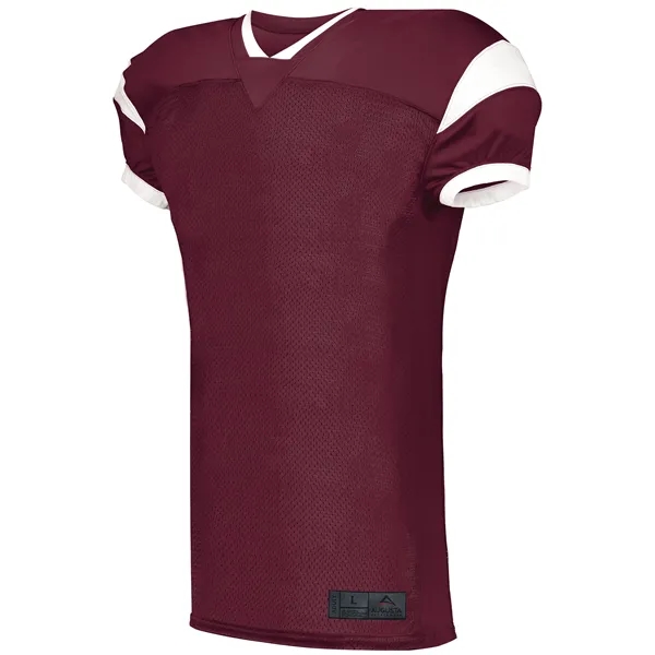 Youth Slant Football Jersey with 100% polyester heavyweight tricot mesh body.... from ASI 37461 Augusta Sportswear