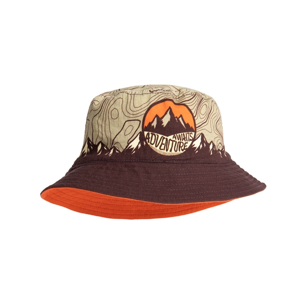 Full Color, 100% Cotton Reversible Bucket Hat... from ASI 45657 Pop! Promos