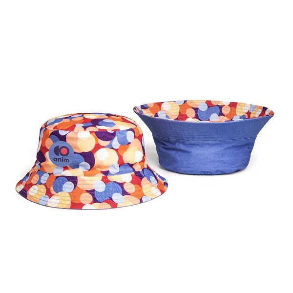 Full Color, 100% Cotton Reversible Bucket Hat... from ASI 45657 Pop! Promos