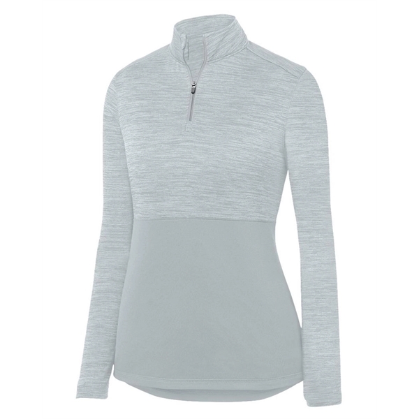 Women's Shadow Tonal Heather Quarter-Zip Pullover... from ASI 84358 S&S Activewear