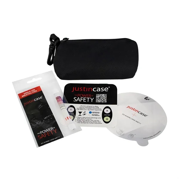 Kit Contains: Single Use Breathalyzer, One Time Use Drink Cover, Drug... from ASI 63698 Justin Case®