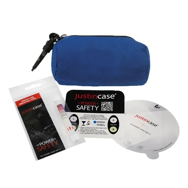 Kit Contains: Single Use Breathalyzer, One Time Use Drink Cover, Drug... from ASI 63698 Justin Case®